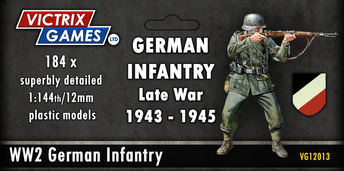 Victrix Ltd German Infantry Late War 12mm Scale WWII Historical Miniatures Set