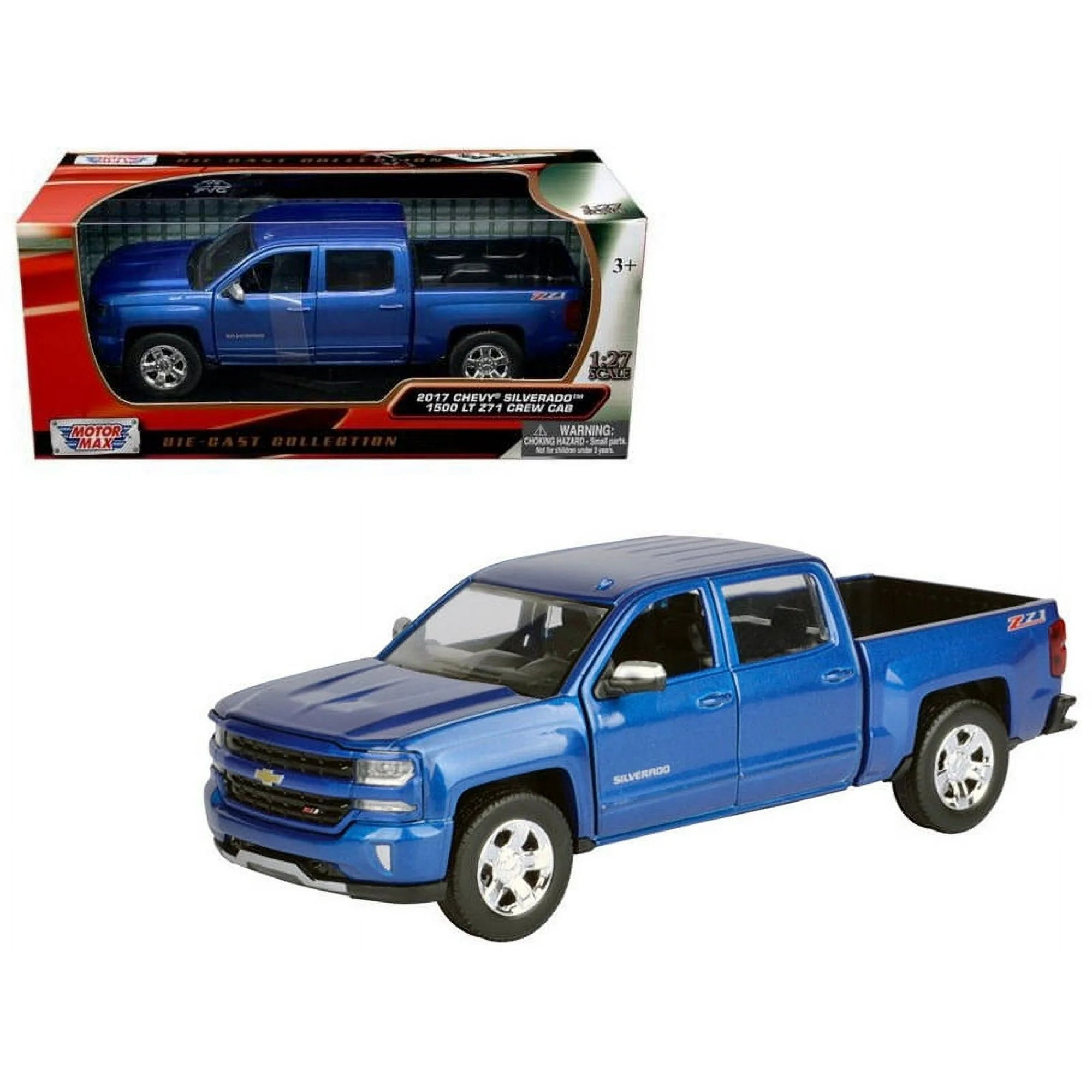 2017 Chevrolet Silverado 1500 LT Z71 Crew Cab 1:24 Scale Diecast Pickup Truck