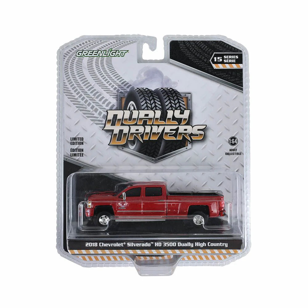 2018 Chevrolet Silverado 3500 HD Dually High Country 1:64 Scale Diecast Model