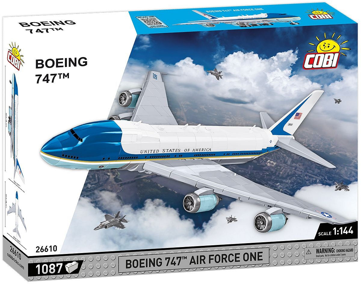 Cockpit Lego Af1 Cobi Boeing 747 Air Force One, 1087 Piece Block