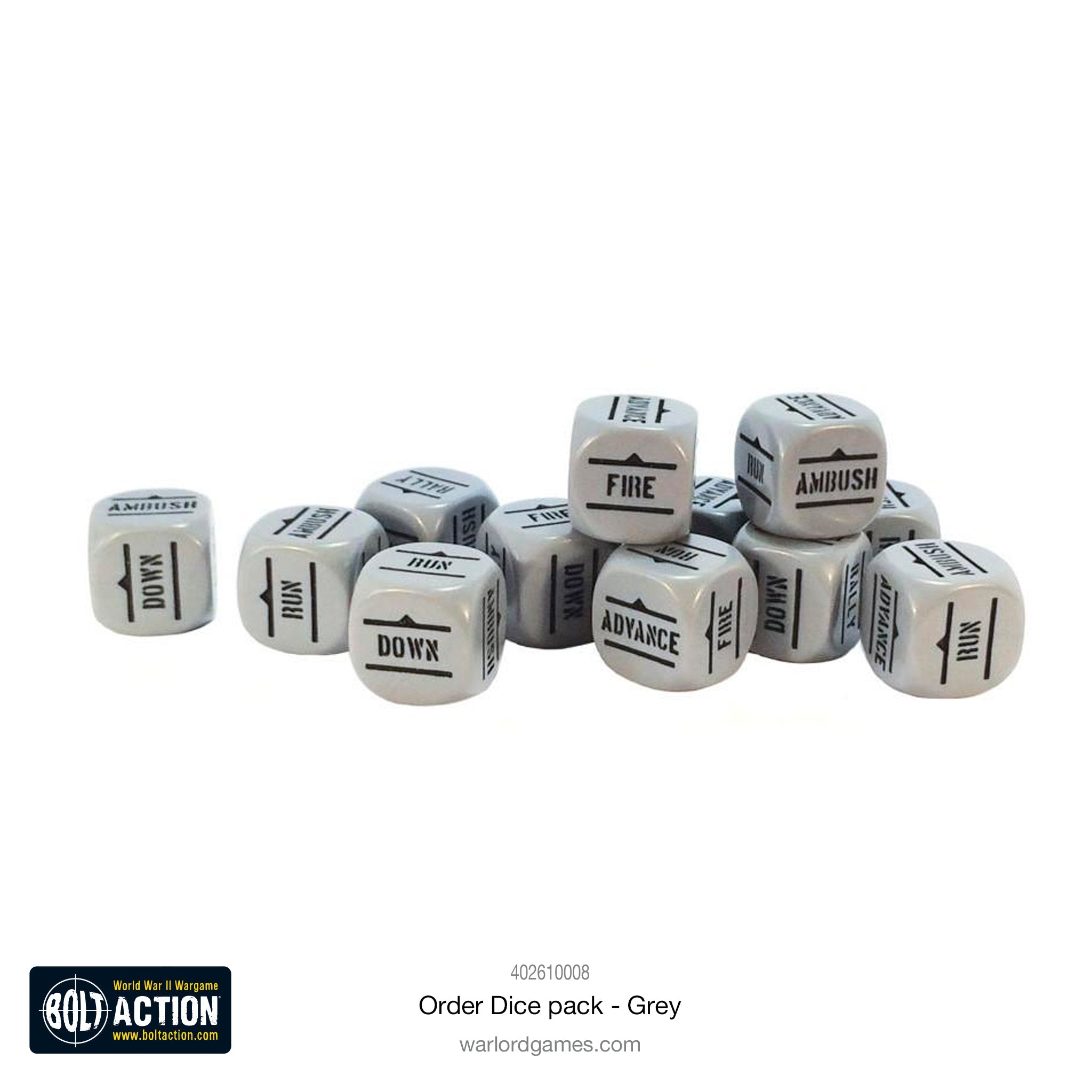 Bolt Action Oder Dice (Grey)