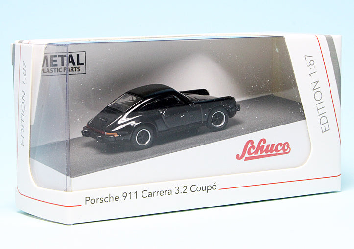 Porsche 911 Carrera 3.2 (Black) 1:87 (HO) Scale Diecast Model