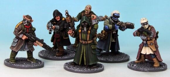 Stargrave Scavengers, 28 mm Scale Model Plastic Figures Painted Example