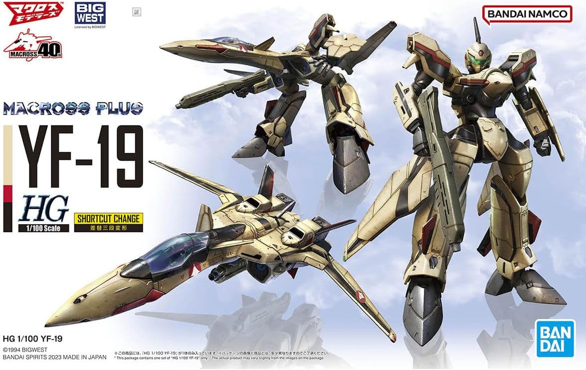 Macross Plus High Grade YF-19 1:100 Scale Model Kit