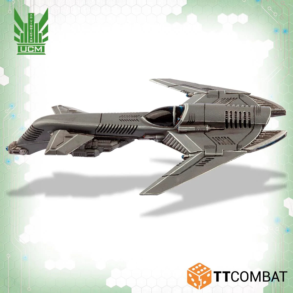 Dropzone Commander UCM Archangel Interceptor Left Side View