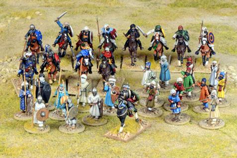 SAGA The Crescent & The Cross Moor Starter Warband, 28 mm Scale Metallic Figures