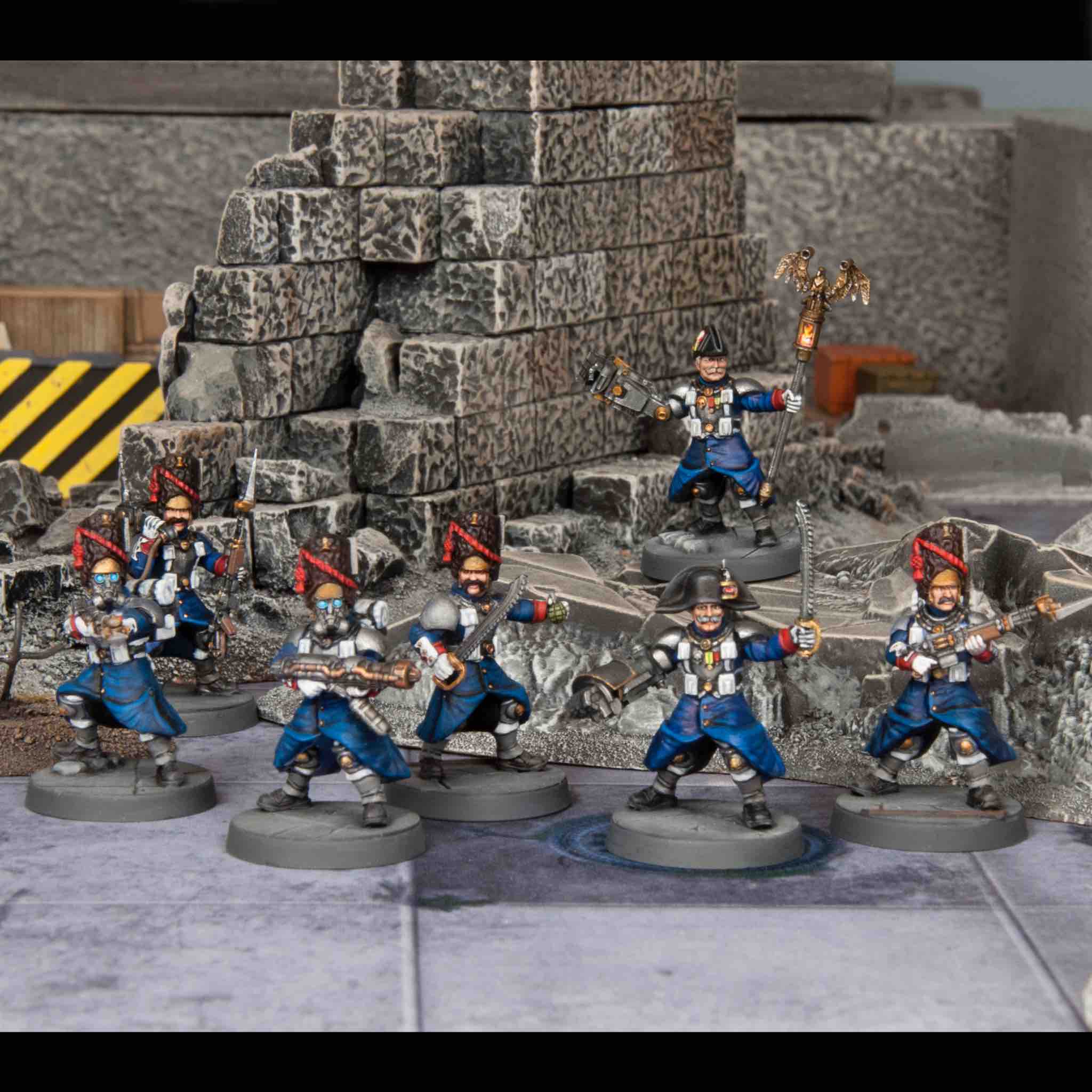 Les Grognards Command Heavy Support, 28 mm Scale Model Plastic Figures Commanders Option