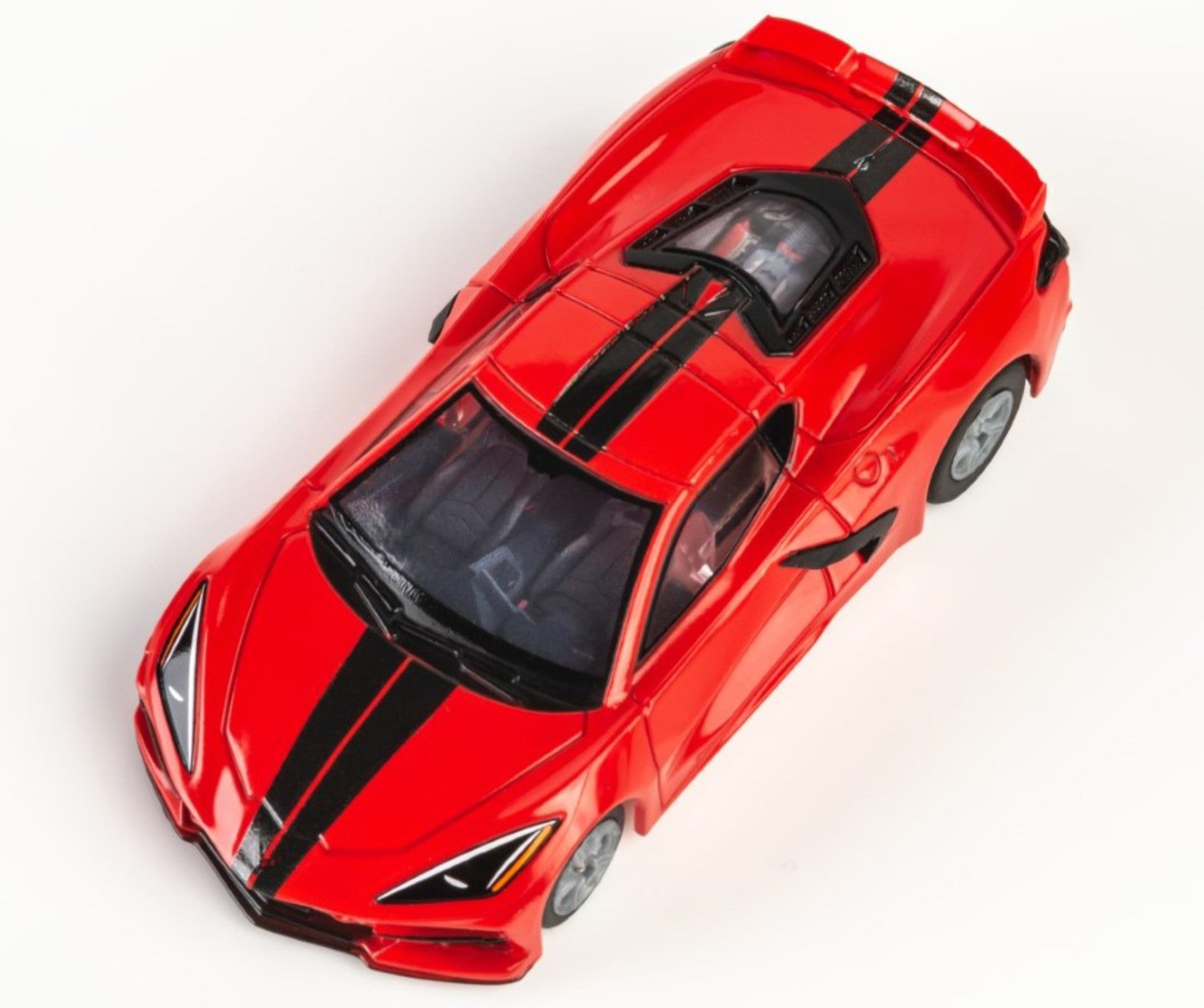 Chevrolet Corvette C8 (Torch Red) HO Slot Car with Mega G+ Chassis