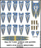 Oathmark Elf Banner & Shield Transfers Set #1, 28 mm Scale