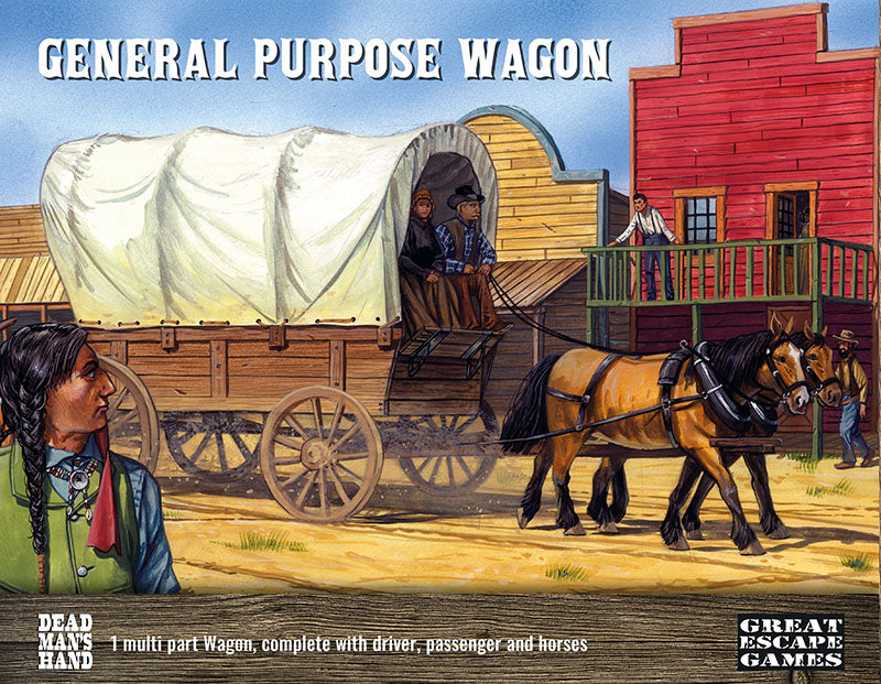 Dead Man’s Hand General Purpose Wagon 28 mm Scale Model Plastic Set