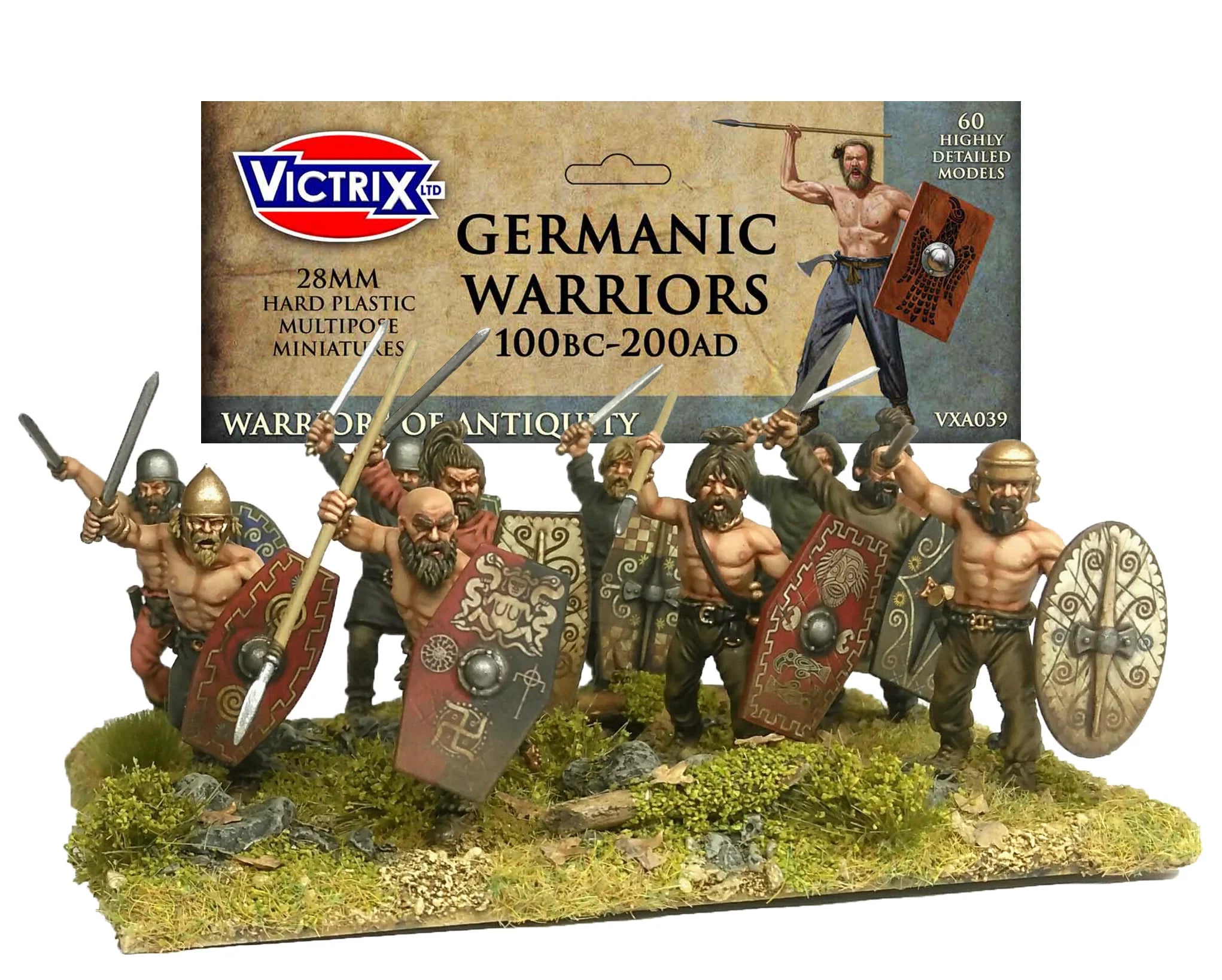 Germanic Warriors 100BC -200AD, 28 mm Scale Model Plastic Figures