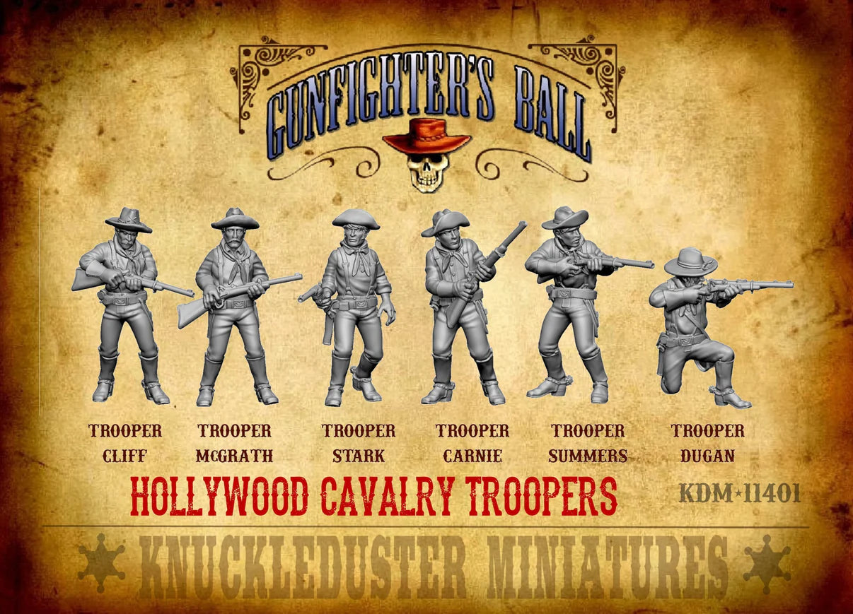 Knuckleduster Miniatures – Gunfighter’s Ball: Hollywood Cavalry Troopers 28mm Scale Faction Pack