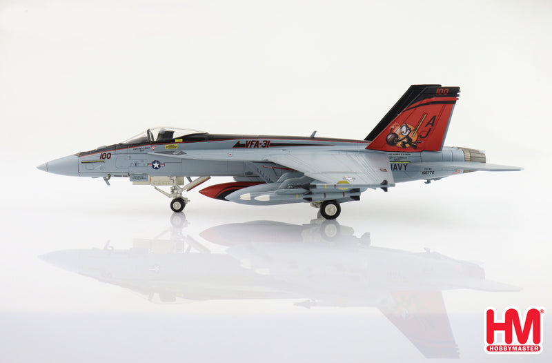 Boeing F/A-18E Super Hornet, VFA-31 “Tomcatters” USS George H.W. Bush, 2011, 1:72 Scale Diecast Model Left Side View