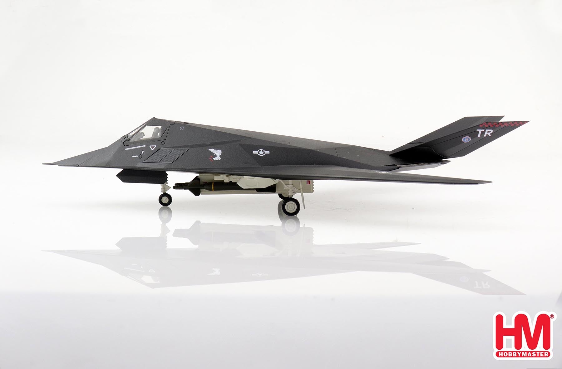 Lockheed Martin F-117A Nighthawk “40 Years of Owning the Night”, 2022, 1:72 Scale Diecast Model Left Side View