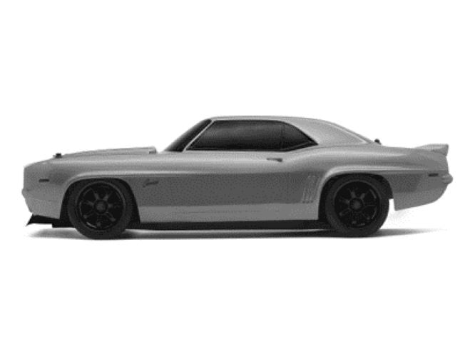 Side profile of RS4 Sport 3 Camaro Z28 Custom in 1/10 scale
