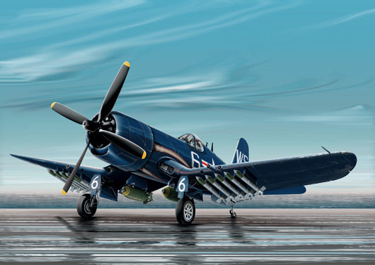 Vought F4U Corsair 1/72 Scale Model Kit Art