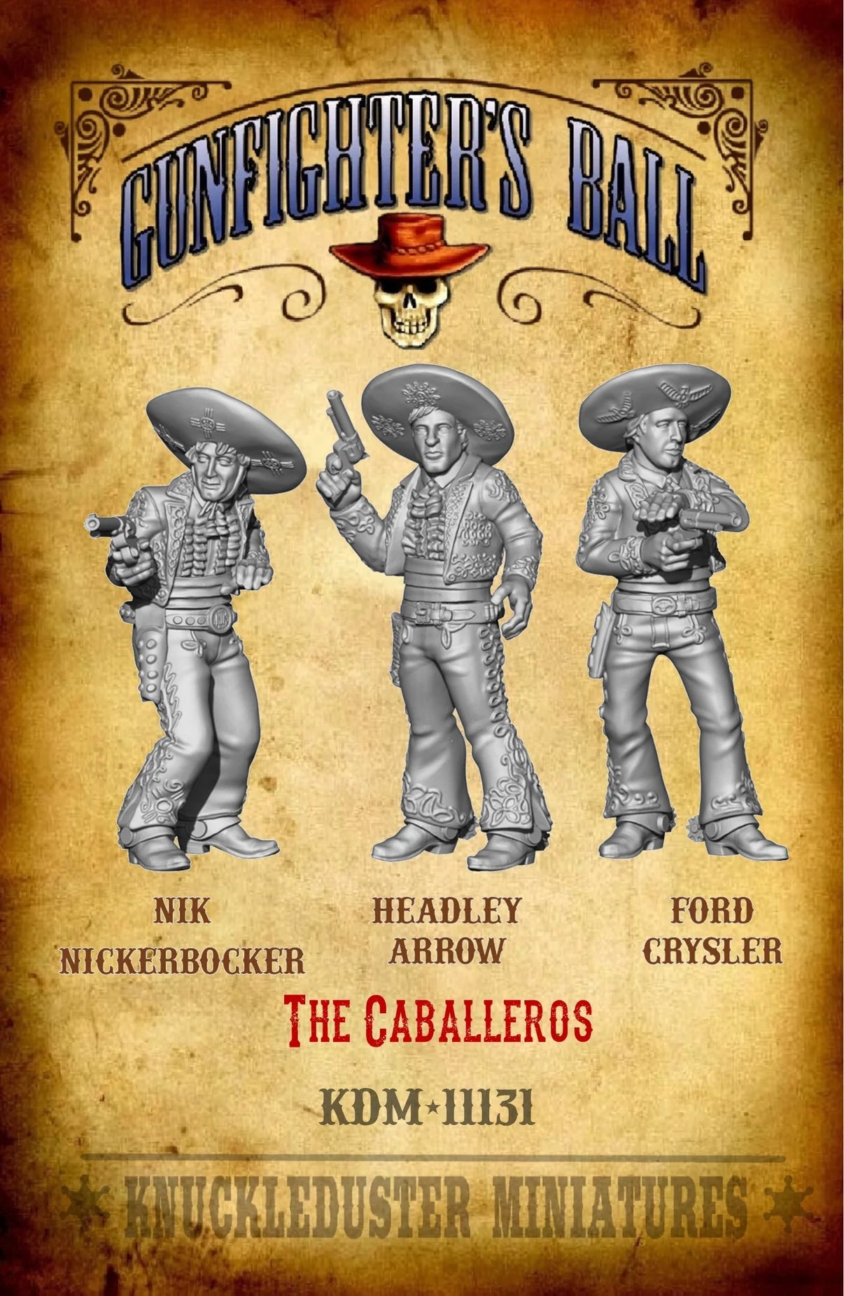 Knuckleduster Miniatures – Gunfighter’s Ball: The Caballeros 28mm Scale Faction Pack