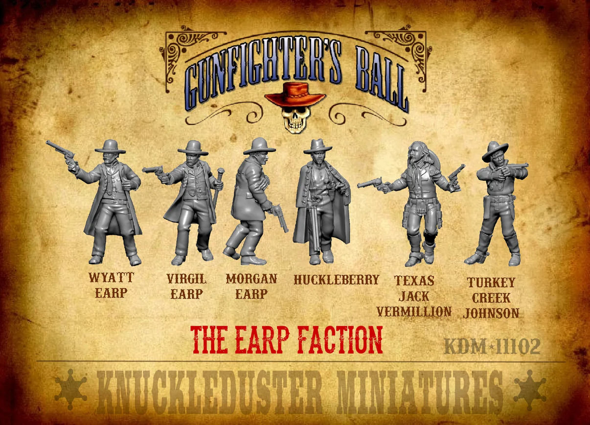 Knuckleduster Miniatures – Gunfighter’s Ball: The Earps 28mm Scale Faction Pack