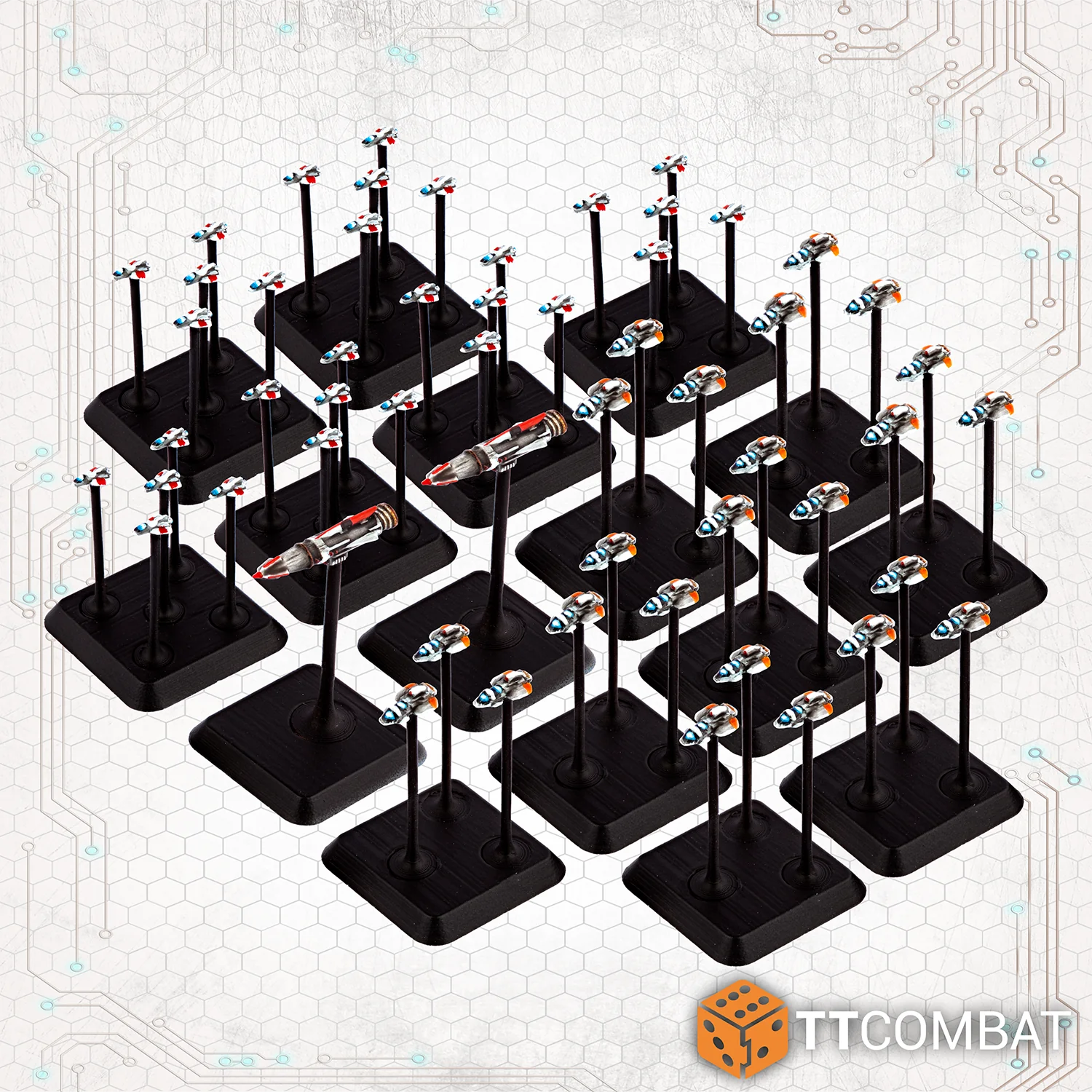 Dropfleet Commander Launch Assets Pack Painted Examples