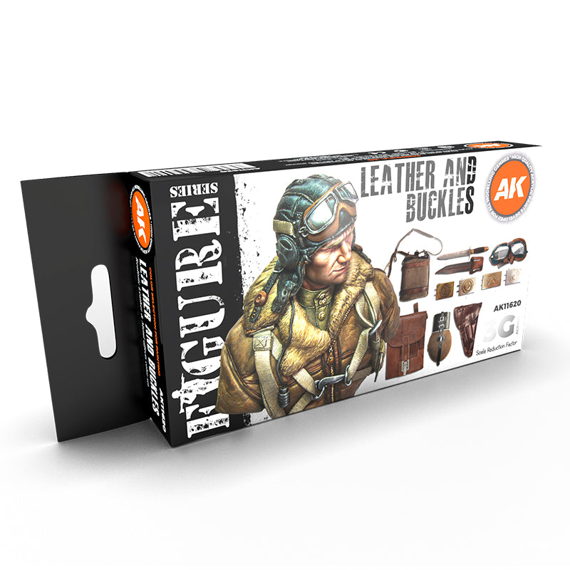 Leather And Buckles Acrylic Paint Set (Box of 6 Paints)