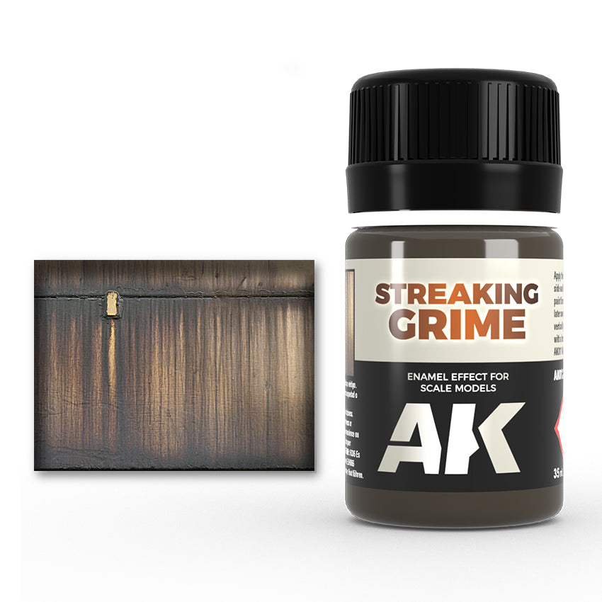 Streaking Effects Enamel Paint Set Streaking Grime Sample Effects & Bottle