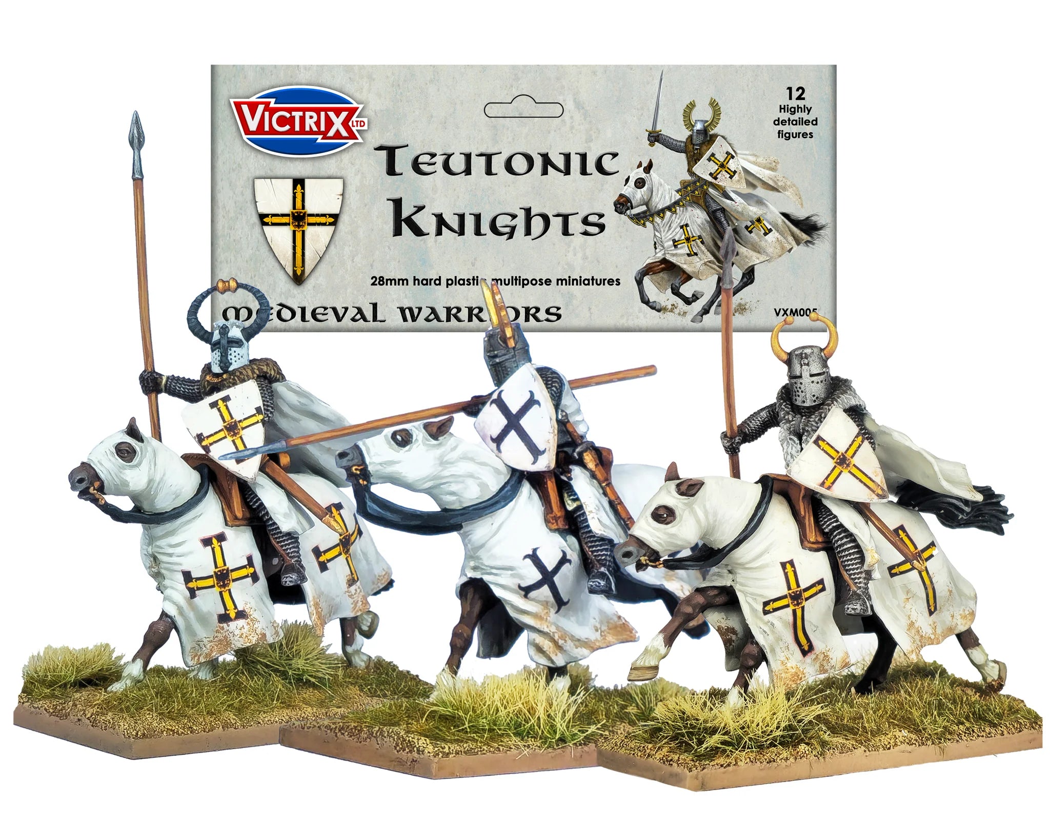 Victrix Teutonic Knights (Ordensstaat), 28 mm Scale Model Plastic Figures