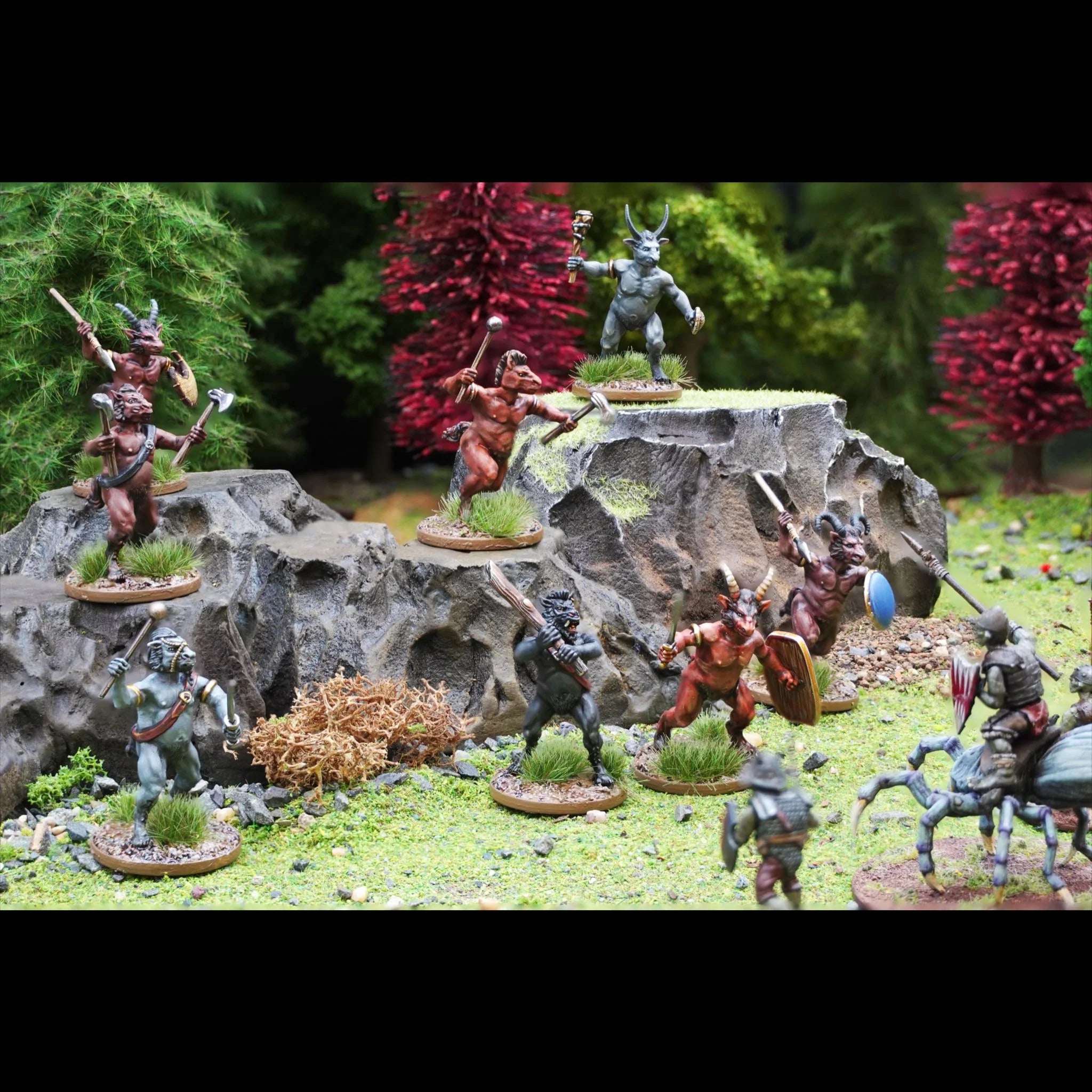 Wargames Atlantic Satyr Brutes 28mm Scale Plastic Miniatures Diorama Goblin Ambush