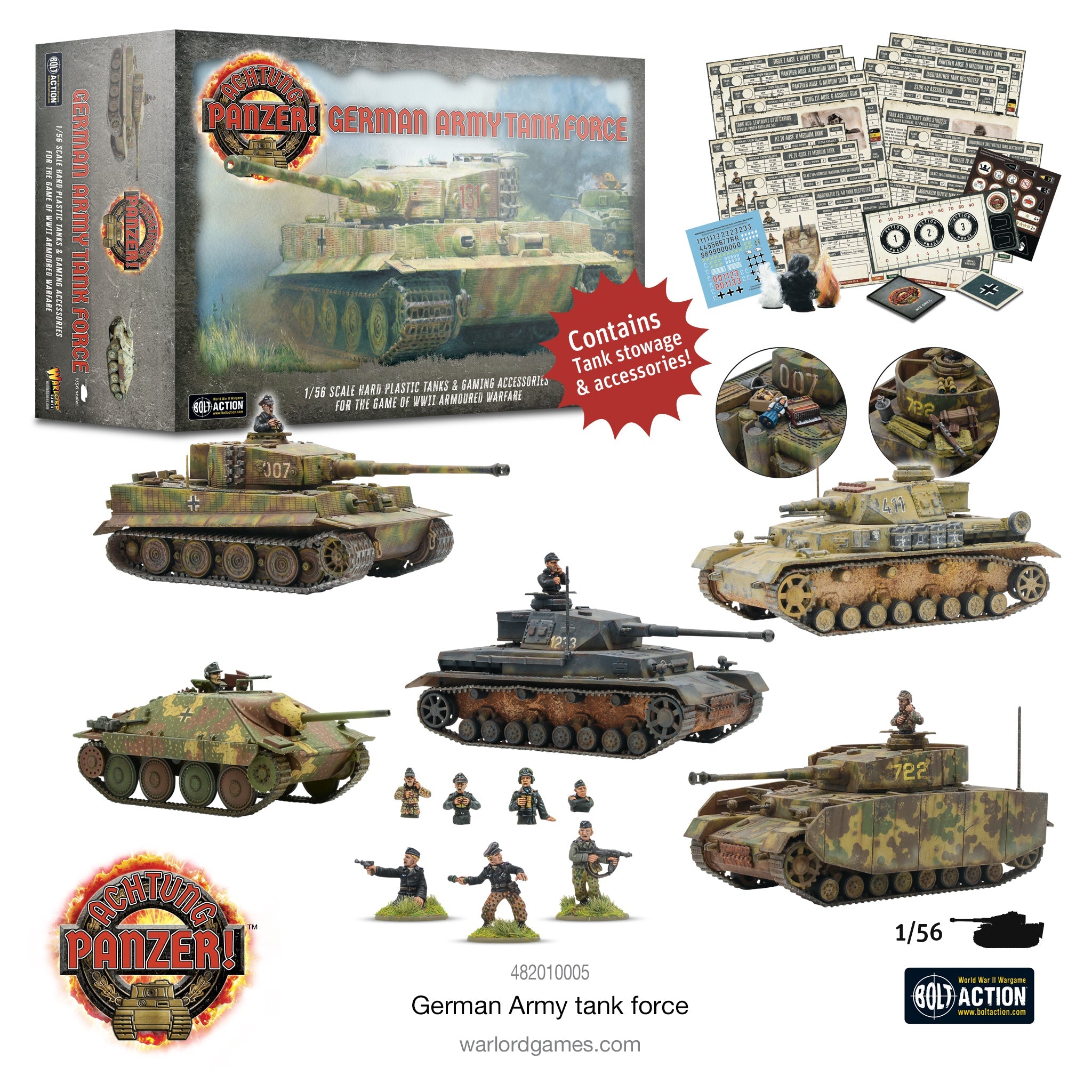 Warlord Games Achtung Panzer! German Army Tank Force Contents