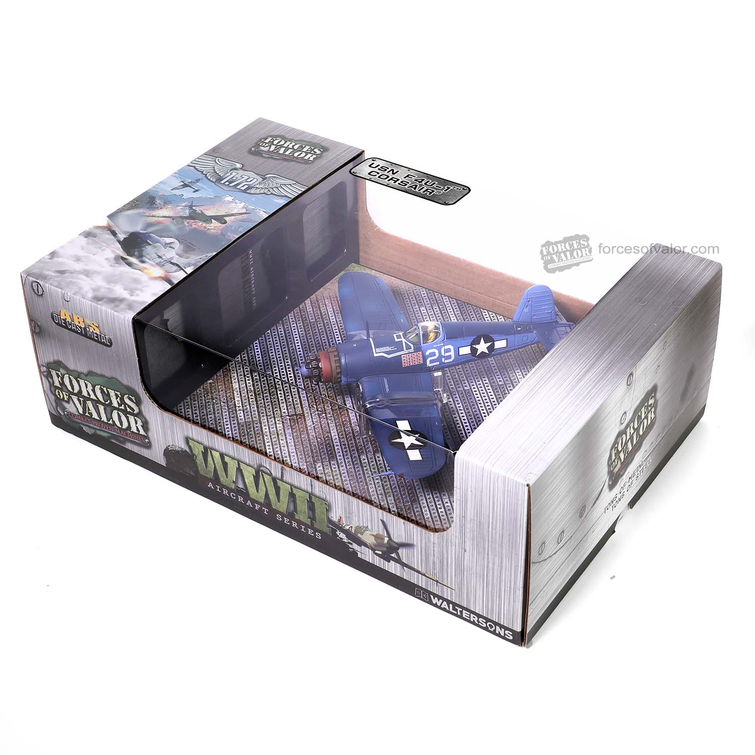 Vought F4U-1 Corsair VF-17 “Jolly Rogers” USN 1944, 1:72 Scale Model Packaging
