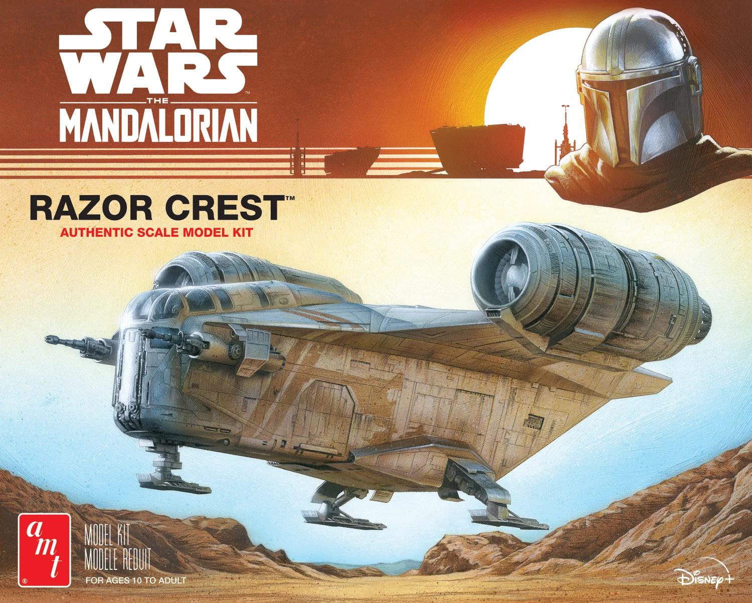 AMT 1/72 Star Wars The Mandalorian Razor Crest model kit box art