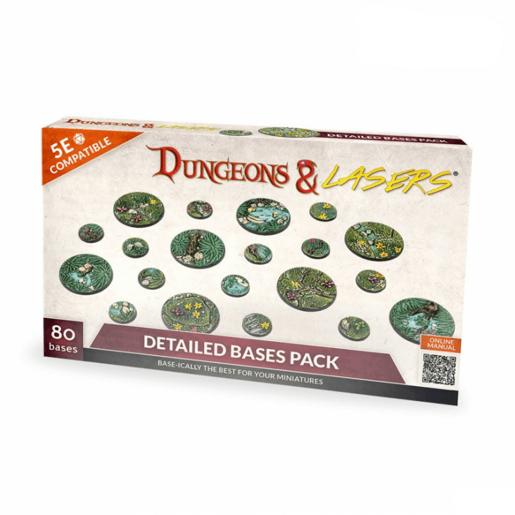 Dungeons and Lasers Detailed Bases Pack box front