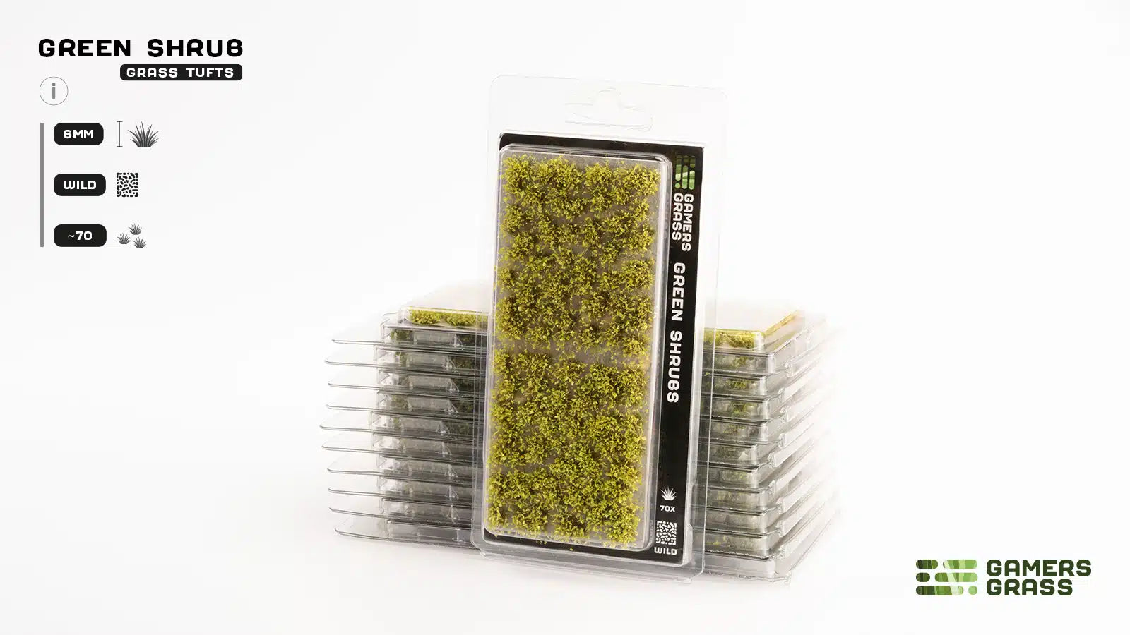 Green Shrubs 6mm Tuft Set Packaging
