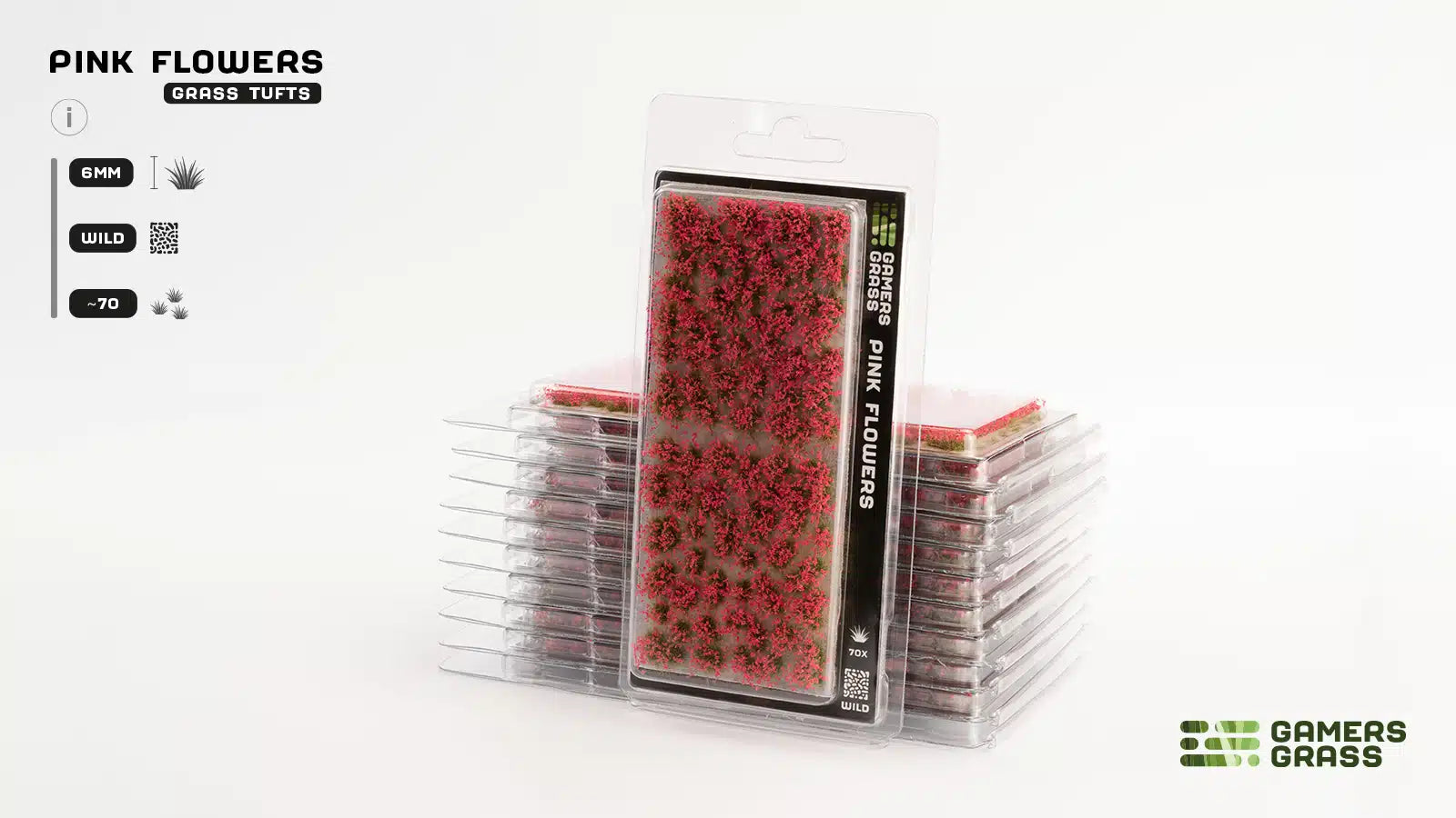 Pink Flowers Tuft Set 6mm Packaging