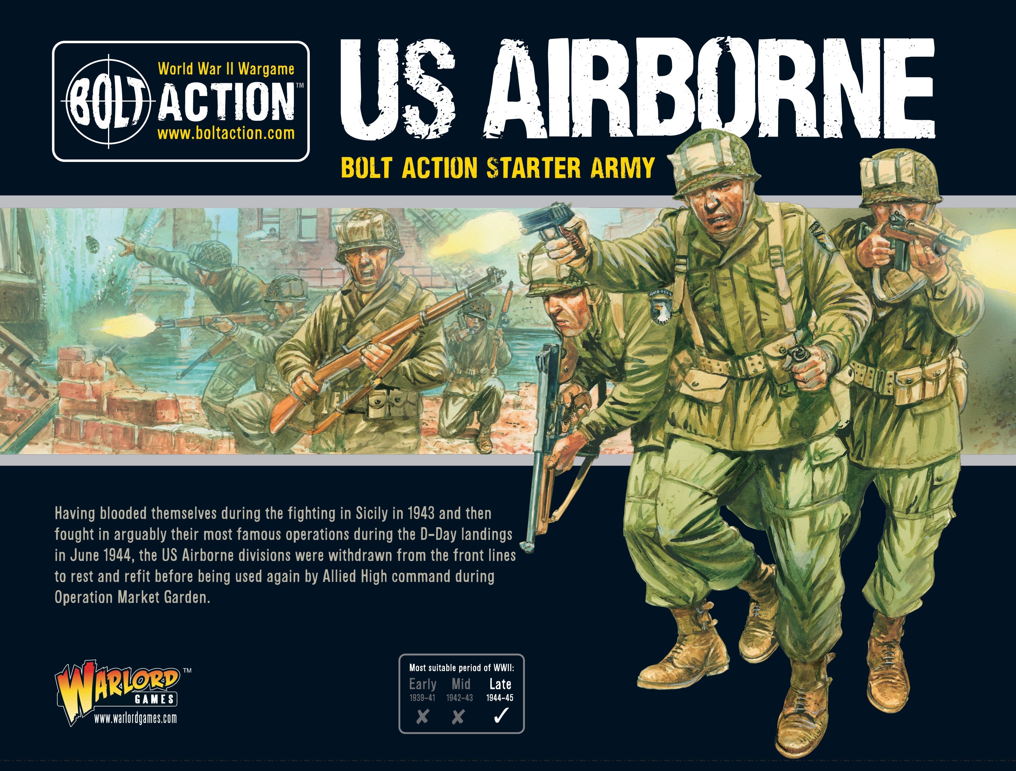 Warlord Games US Airborne Starter Army: Elite Late-War Paratroopers for Bolt Action V3