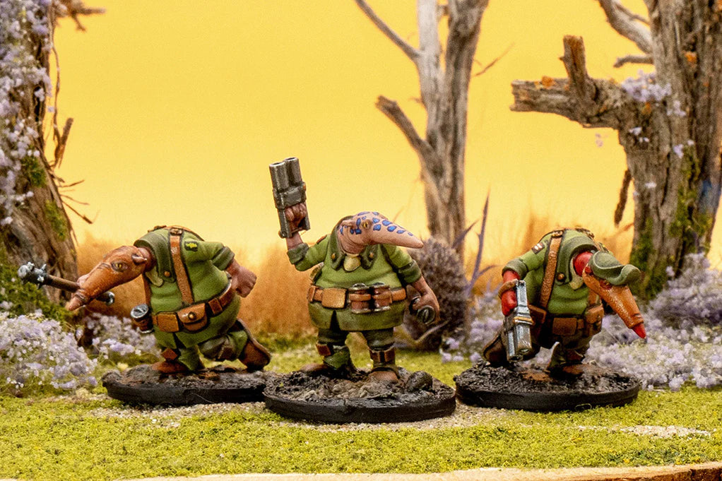 This Quar’s War Crusaders Trench Raiders, 28 mm Scale Model Figures