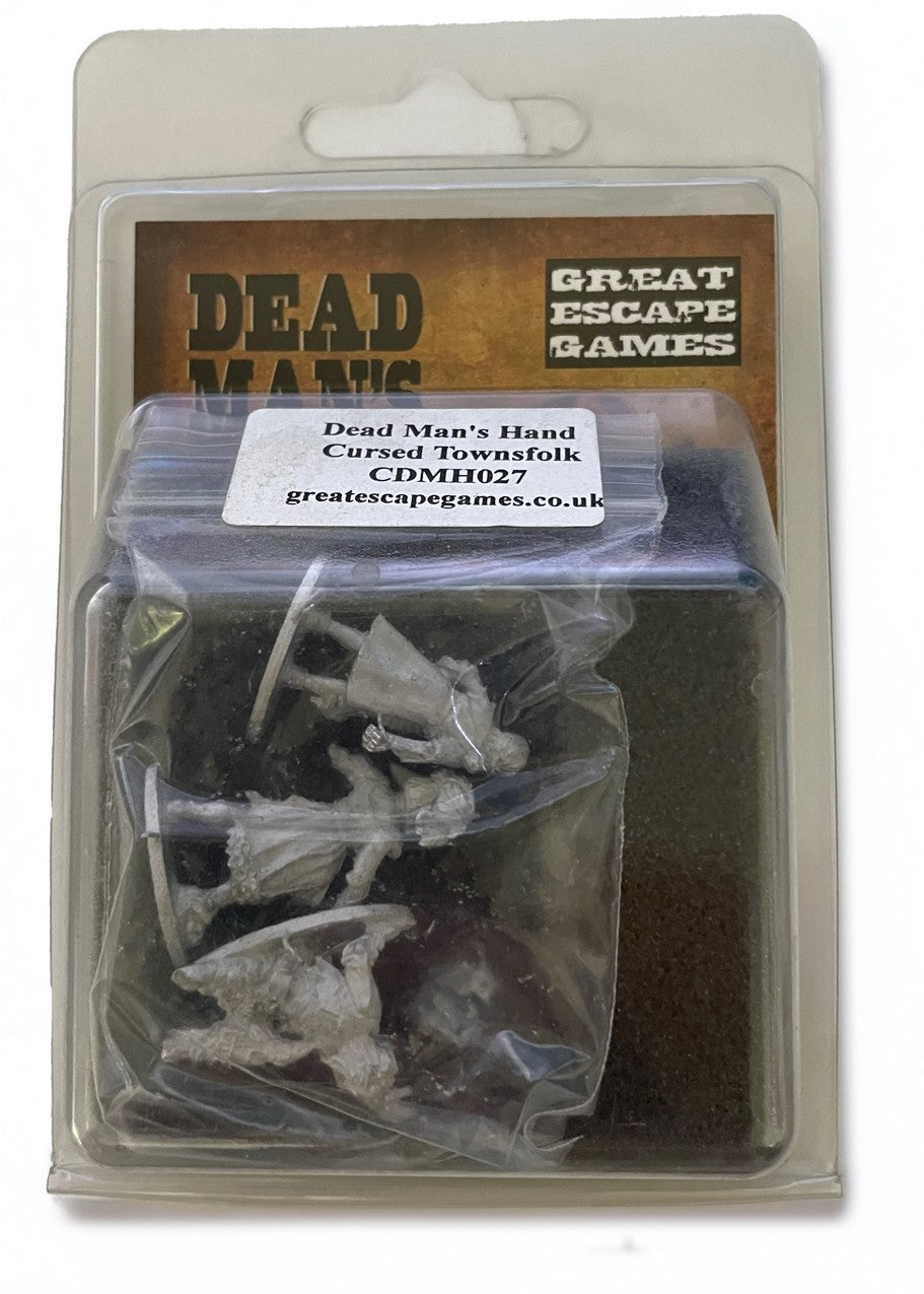 Dead Man’s Hand Cursed Townsfolk 28mm scale miniatures blister packaging