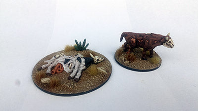 Great Escape Games Dead Man’s Hand Rotten Cattle 28mm scale metal miniatures