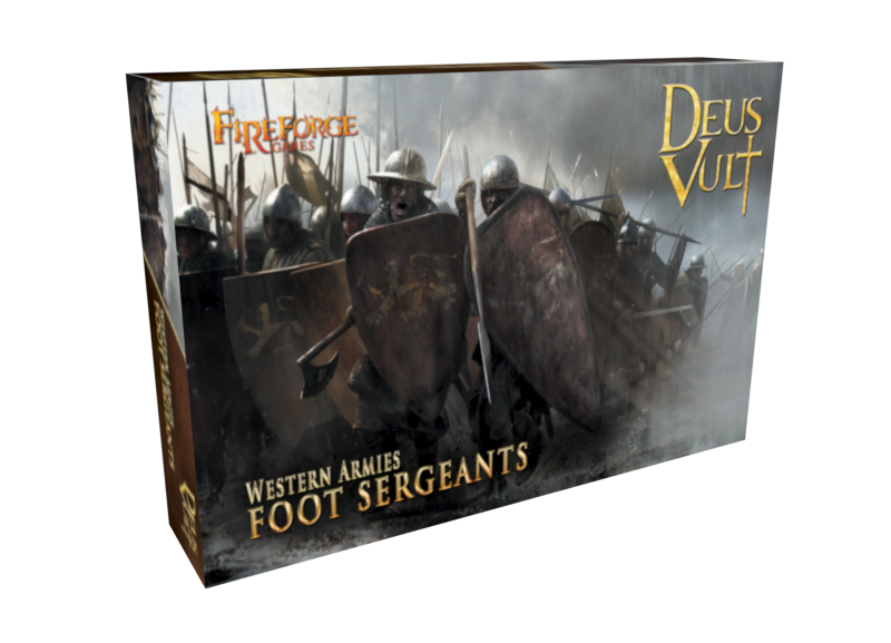 Medieval Foot Sergeants, 28mm Model Figures