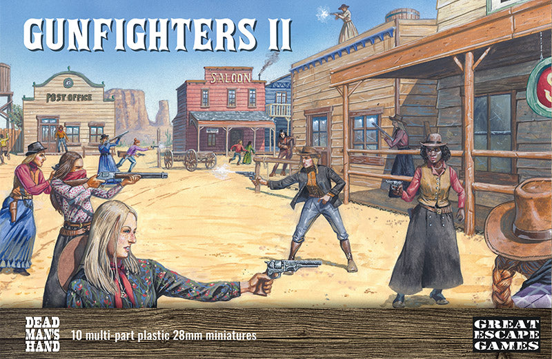 Great Escape Games Dead Man’s Hand Gunfighters II (The Ladies) 28 mm Scale Model Plastic Figures