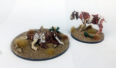 Great Escape Games Dead Man’s Hand Rotten Horses 28mm scale metal miniatures