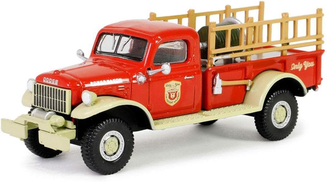 Side profile of 1946 Dodge Power Wagon Fire Truck with Smokey Bear graphics