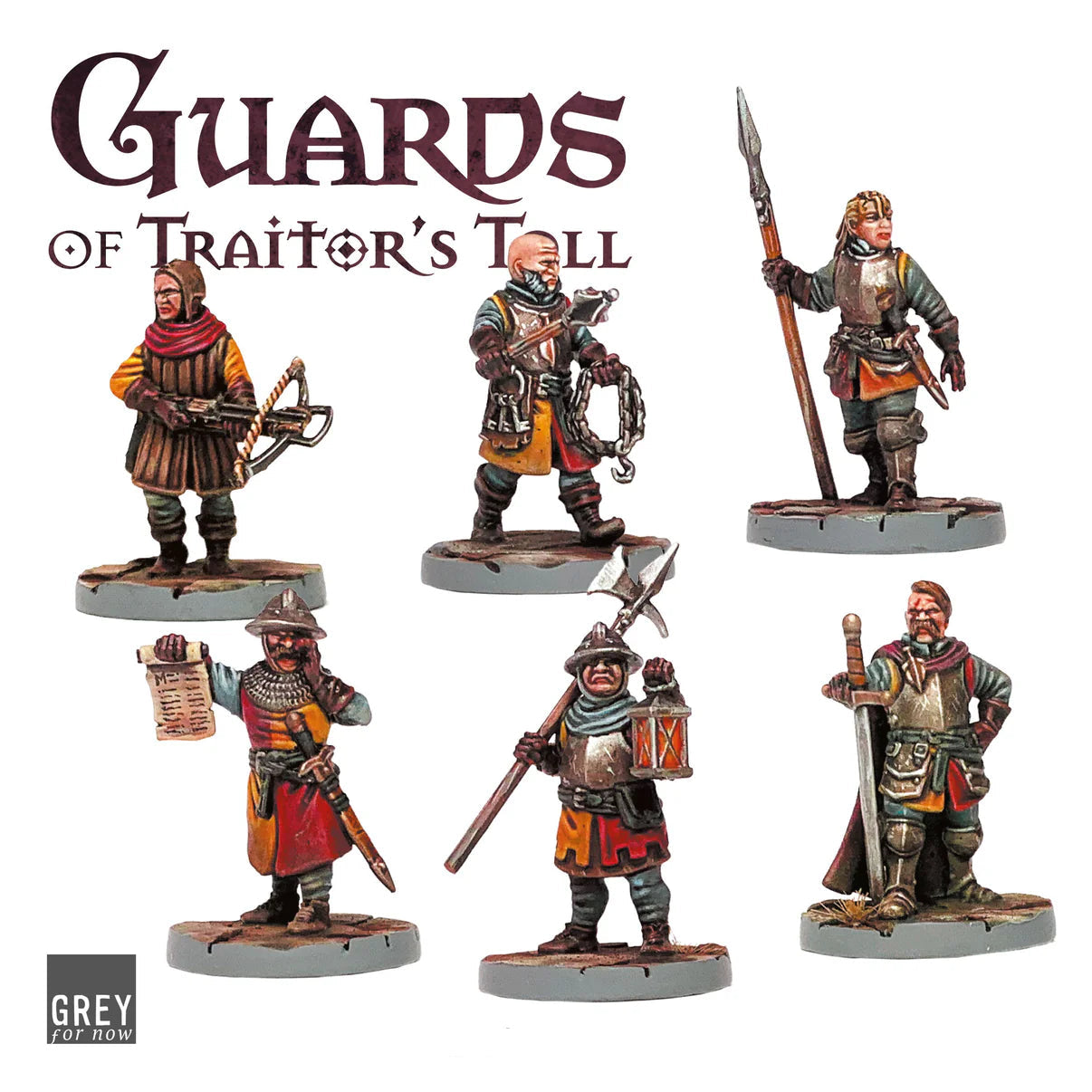 Guards of Traitor’s Toll 28mm City Guard miniatures for the tabletop game