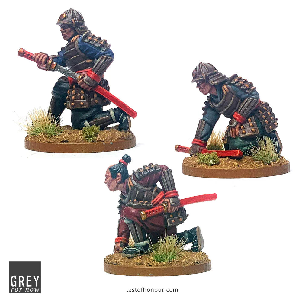 Grey For Now Games Test of Honour Vassal Samurai 28mm Scale Metal Figures