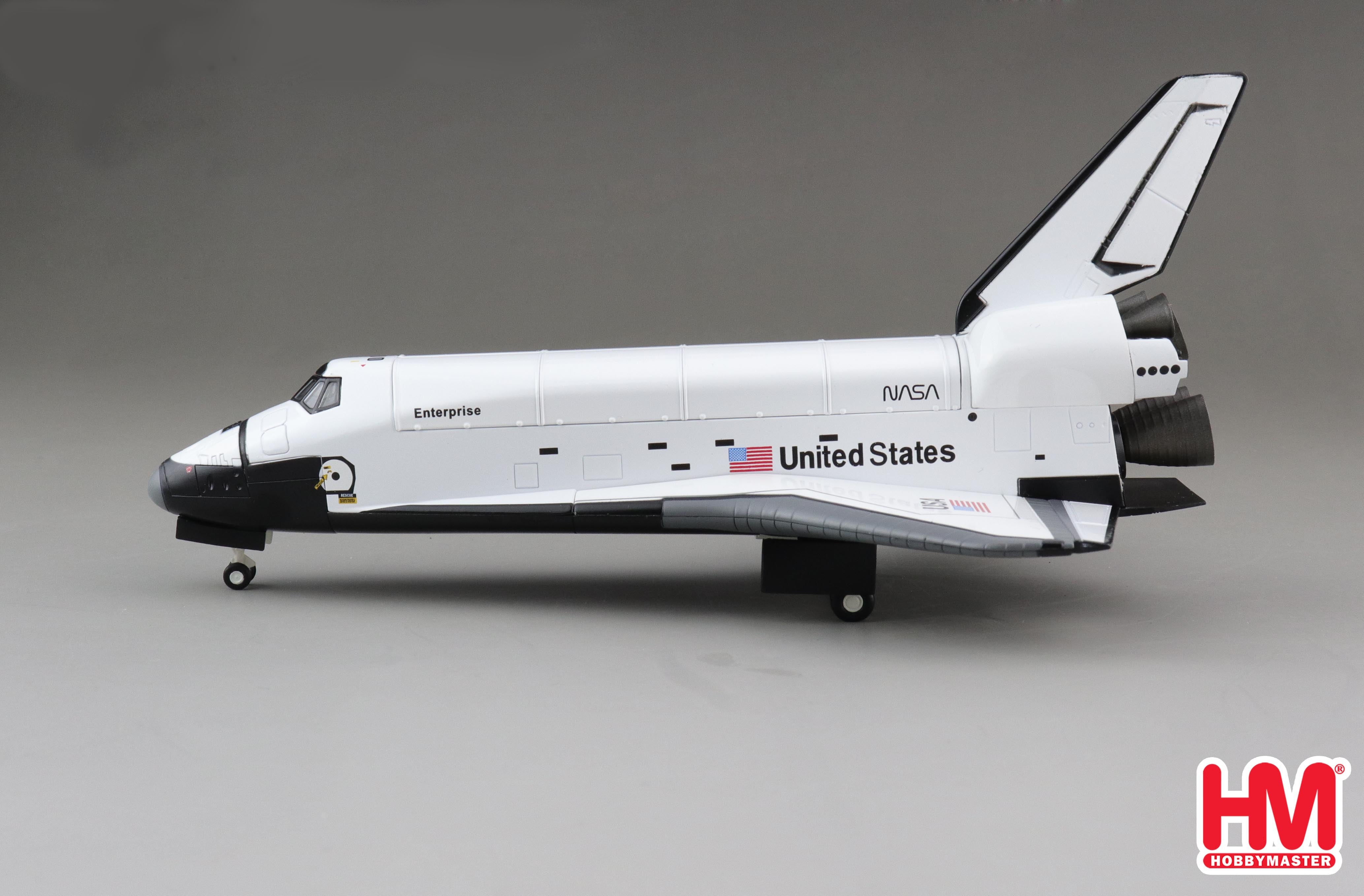 Space Shuttle Orbiter Enterprise 1:200 Scale Diecast Model Left Side View