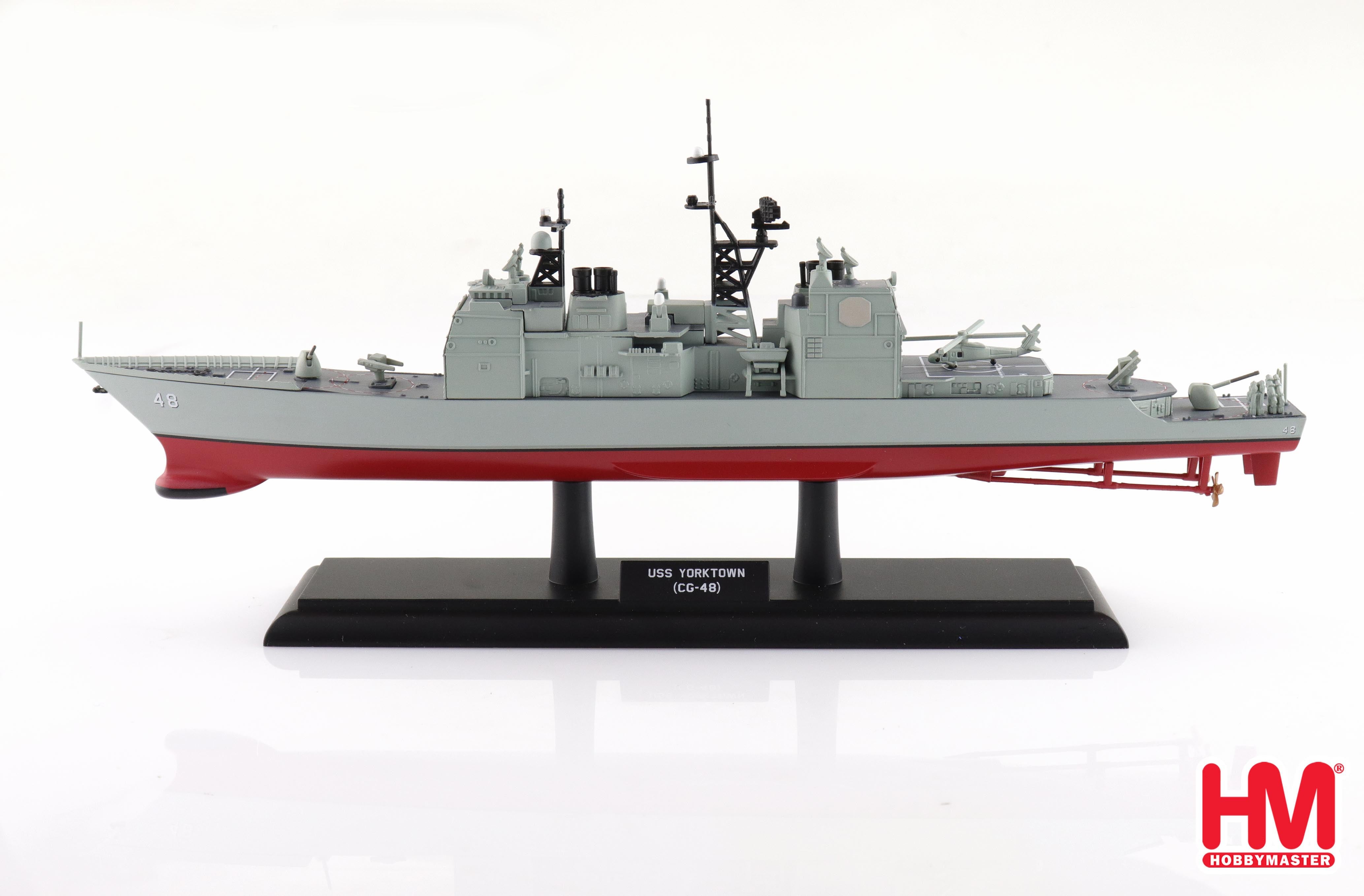 Hobby Master USS Yorktown CG-48 1:700 Scale Diecast Ship Model Port Side View