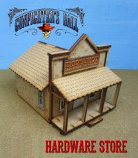 Knuckleduster  Gunfighter's Ball Hardware Store MDF terrain kit  28mm building example