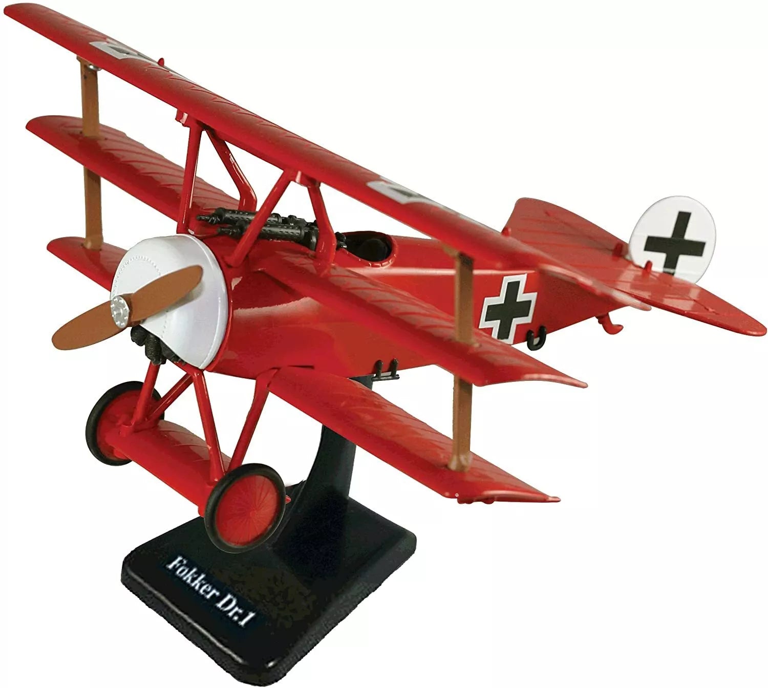 Fokker Dr.I Red Baron model on included display stand
