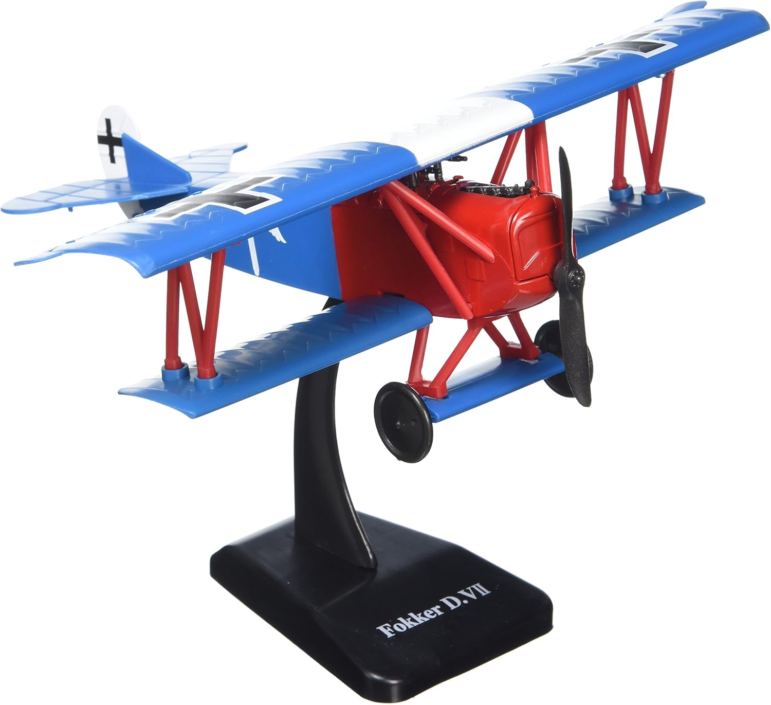 New Ray Fokker D.VII Model Kit displayed on included stand