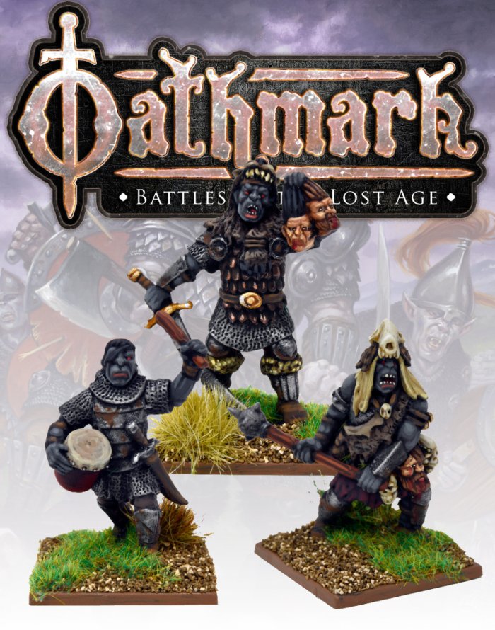 North Star Oathmark Orc King Wizard and Drummer II 28mm scale metal figures for fantasy tabletop wargaming