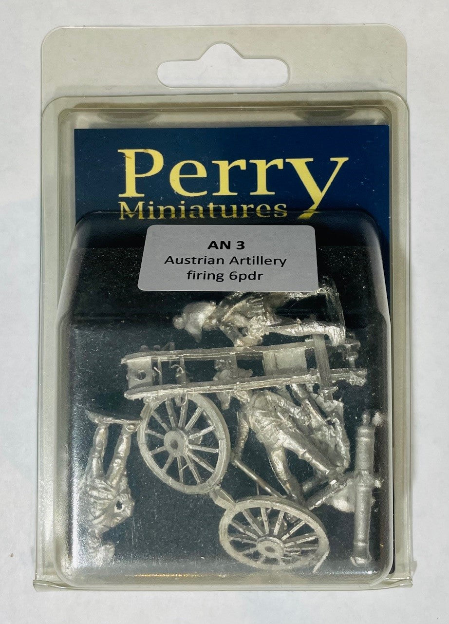 Perry Miniatures Austrian Artillery 6-pounder 28mm metal set in blister pack